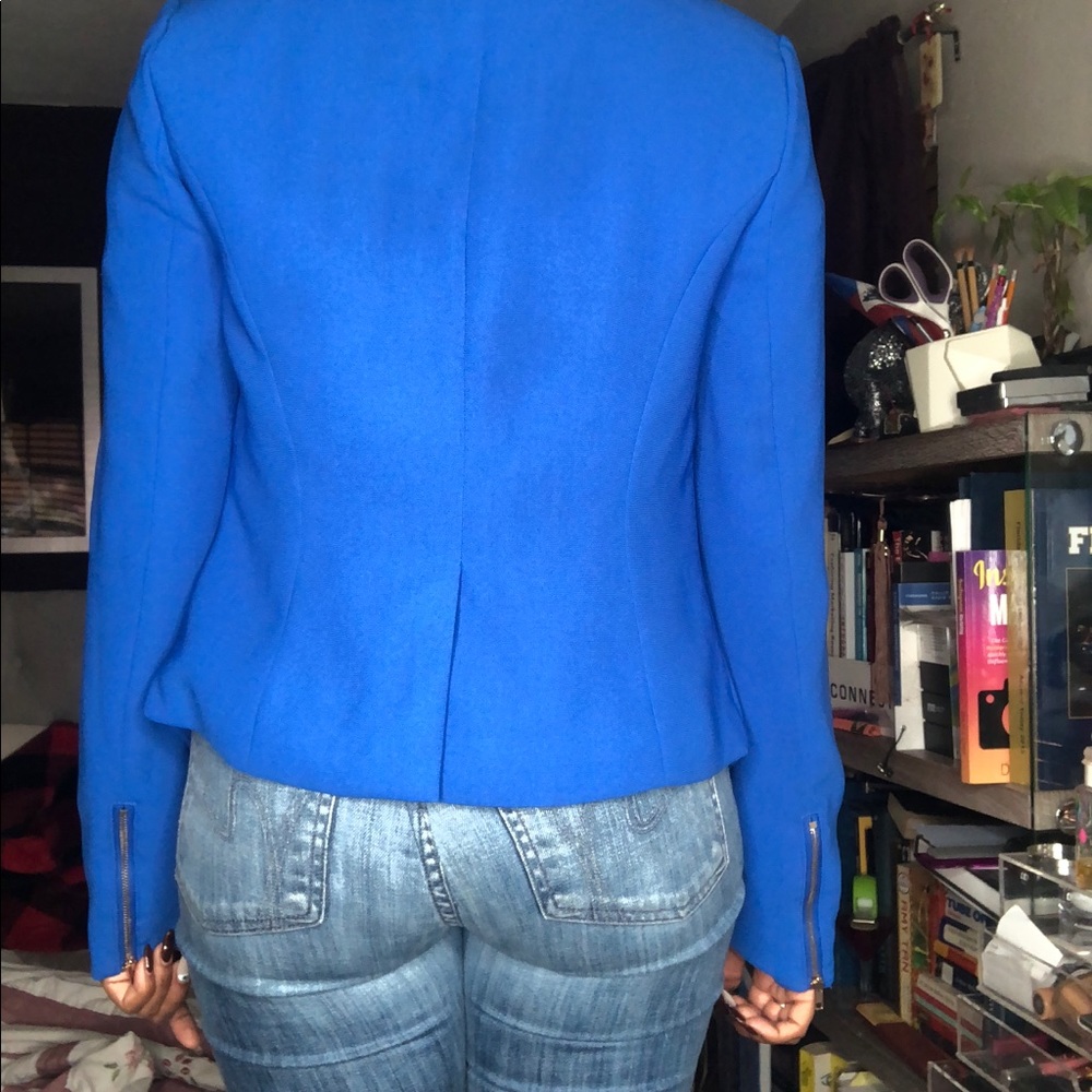 Electric blue blazer